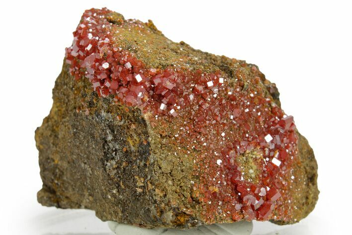 Glittering Ruby Red Vanadinite Crystals - Arizona #361575
